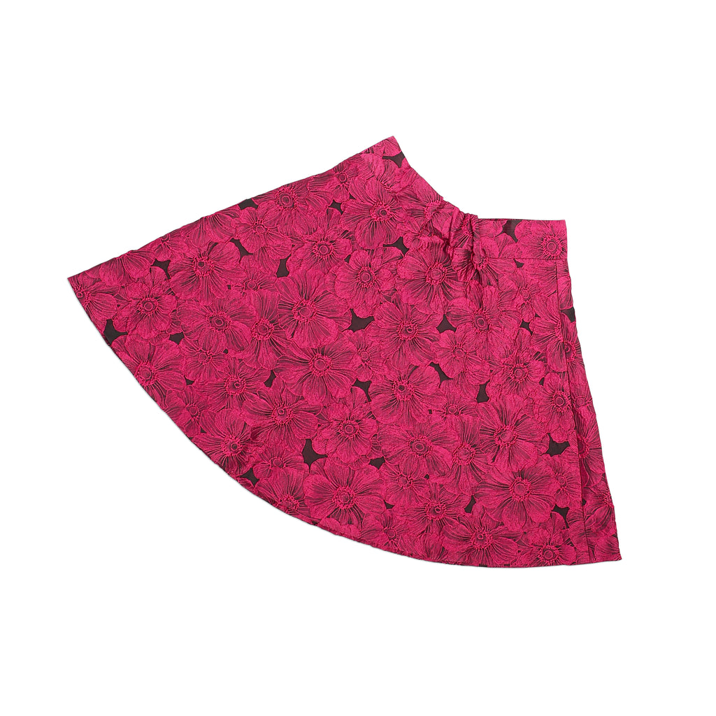 Floral Strapless Knot Front A-Line Top
