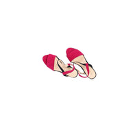 Fuchsia Ankle Strap Dress Sandals