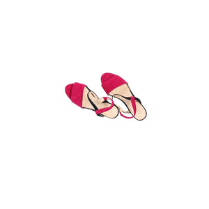 Fuchsia Ankle Strap Dress Sandals