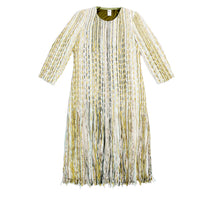 Multi-shade Green Longline open front coat