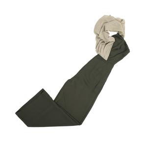 Green Strapless Draped-Neckline Jumpsuit